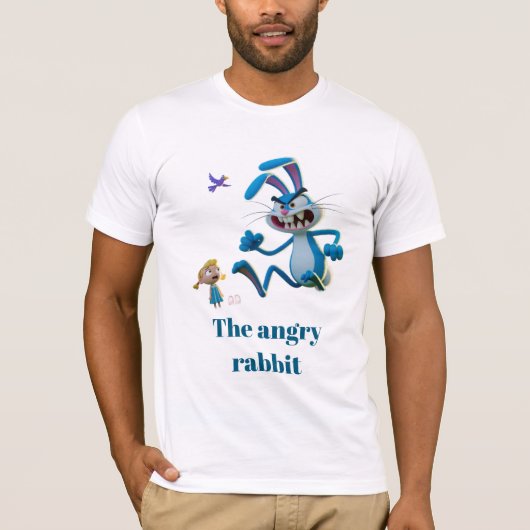 T-shirt Le lapin en colère (Devant)