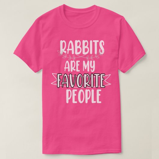 T-shirt Le lapin est mon peuple favori (Design devant)