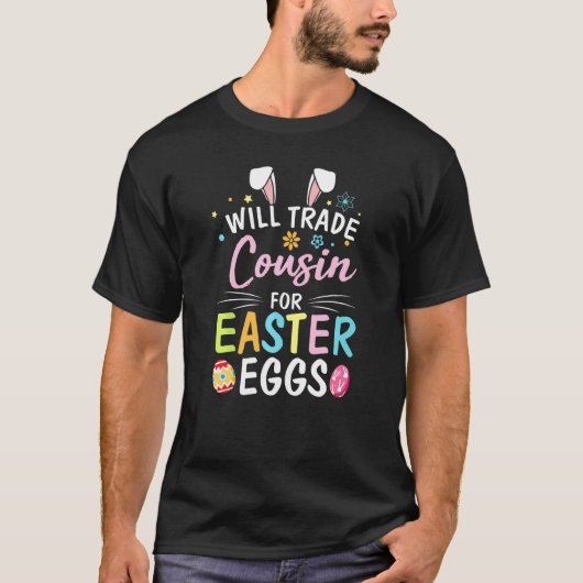 T-shirt Le Lapin Fleur Étoile Va Échanger Du Cousin Pour L (Devant)