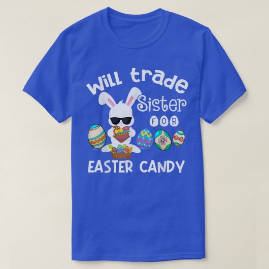 T-shirt Le Lapin Mange Des Oeufs De Chocolat Vont Échanger (Design devant)