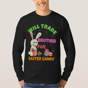 T-shirt Le Lapin Mange Des Oeufs De Chocolat Vont Échanger