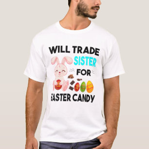 T-shirt Le Lapin Mange Des Oeufs De Chocolat Vont Échanger