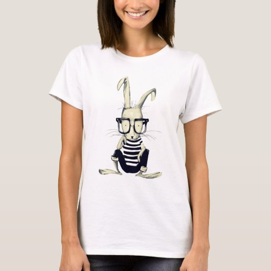 T-shirt Le lapin Nerd (Devant)