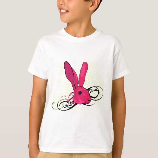 T-shirt Le lapin rose (Devant)