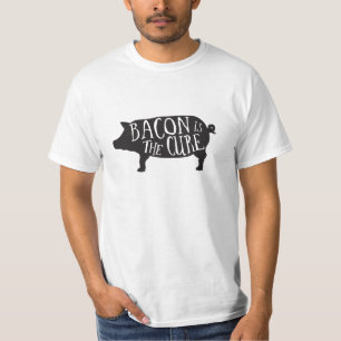 T-shirt Le lard est la chemise de traitement (blanche)