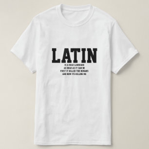 T-shirt Le latin est une langue morte