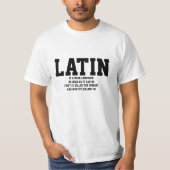 T-shirt Le latin est une langue morte (Devant)