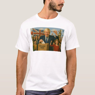T-shirt Le leader britannique Casts Historic Vote