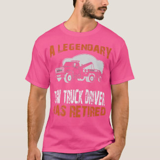 T-shirt Le Légendaire Conducteur De Camion À Moteur A Retr