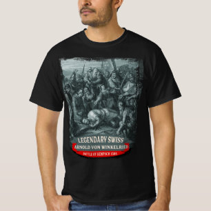 T-shirt Le légendaire héros suisse Arnold von Winkelried S
