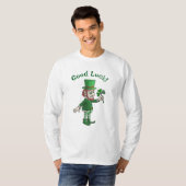 T-shirt Le Leprechaun avec un trèfle (Devant entier)