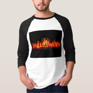 T-shirt Le lettrage de SlipperyJoe's Halloween massif et e