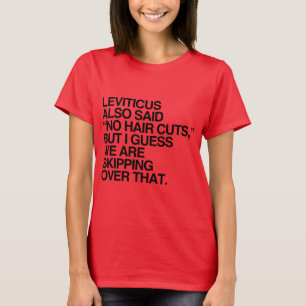 T-SHIRT LE LÉVITIQUE DIT AUSSI NON AUX COUPES DE CHEVEUX -
