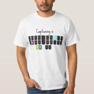 T-shirt Le libelle est clavier frais de Steno
