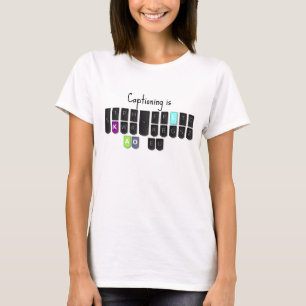 T-shirt Le libelle est les chemises fraîches de clavier d
