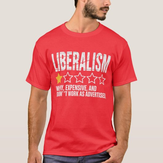 T-shirt Le libéralisme est moqueur, coûteux, et ne fonctio (Devant)