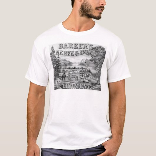T-shirt Le liniment 1883 de Barker (Devant)
