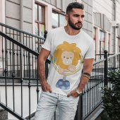 T-shirt Le Lion De Cirque Qui Saute À Travers Un Cerceau