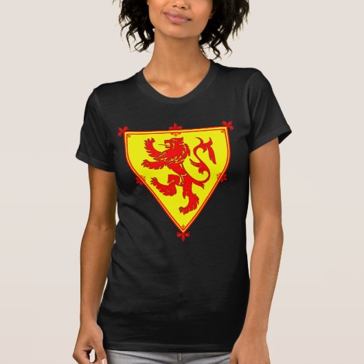 T-shirt Le lion de l'Ecosse effréné (Devant)