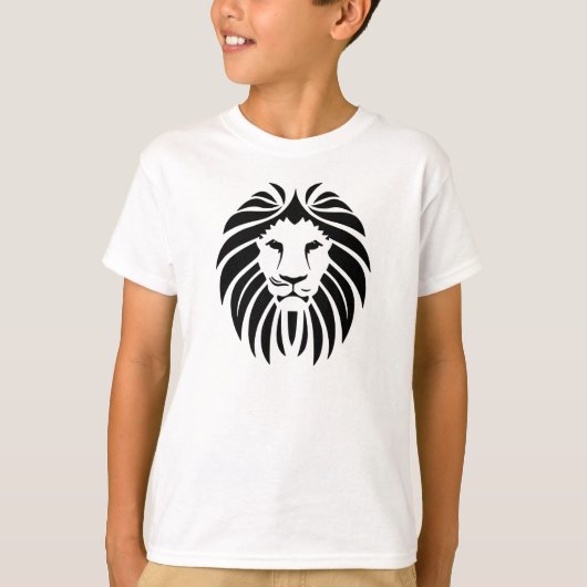 T-shirt Le Lion du Roi en noir (Devant)