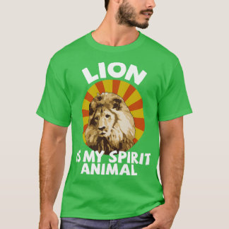 T-shirt Le lion est mon esprit animal