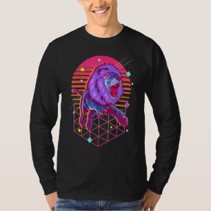 T-shirt Le Lion Japonais Vaporwave 80s Retro Pastel Goth