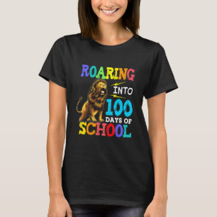 T-shirt Le Lion S'Enfonce Dans 100 Jours D'École