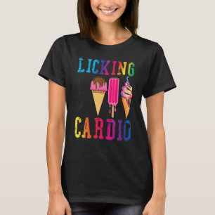 T-shirt Le Lique De Cône De Crème De Glace Est Mon Cardio