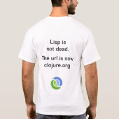 T-shirt Le Lisp n'est pas mort (Dos)
