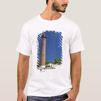 T-shirt Le Little Sable Point Light sur le lac Michigan