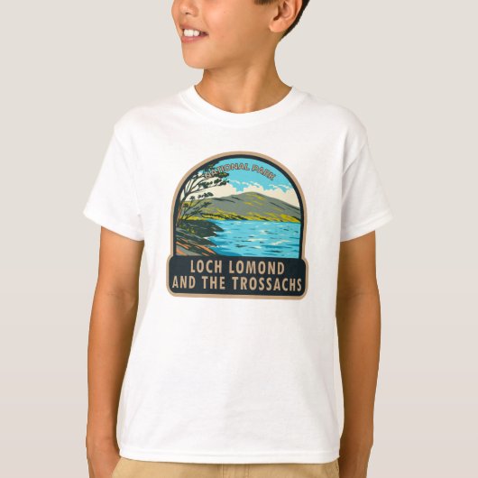 T-shirt Le Loch Lomond et le Parc national des Trossachs (Devant)