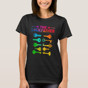 T-shirt Le Lockfather Locksmith Lock Picker Meilleur Papa 