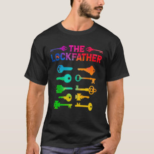 T-shirt Le Lockfather Locksmith Lock Picker Meilleur Papa 