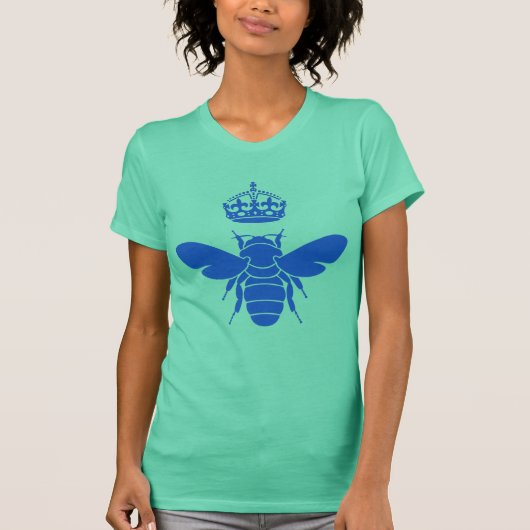 T-shirt Le logo Blue Queen Bee...Es-Tu Une Reine Bee ? (Devant)
