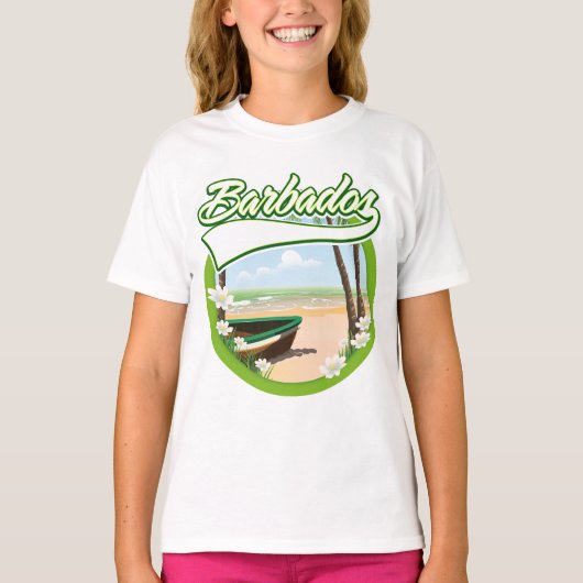 T-shirt Le logo de Barbados Travel (Devant)