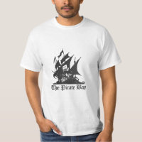 Le logo de fibre de carbone de baie de pirate