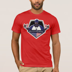 T-shirt Le logo de Kevin avec le drapeau américain