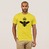 T-shirt Le logo noir de reine des abeilles… sont vous une (Devant entier)