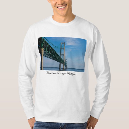 T-shirt Le long du pont Mackinac (Devant)