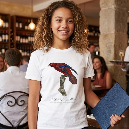 T-shirt Le Lori à franges bleues 