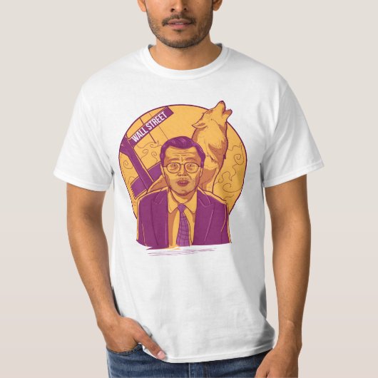 T-shirt " Le loup de l'art de Wall Street" (Devant)