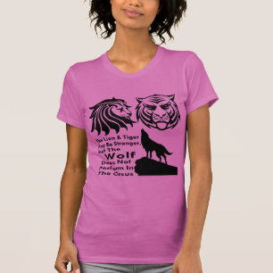 T-shirt Le loup n'exécute pas dans le cirque