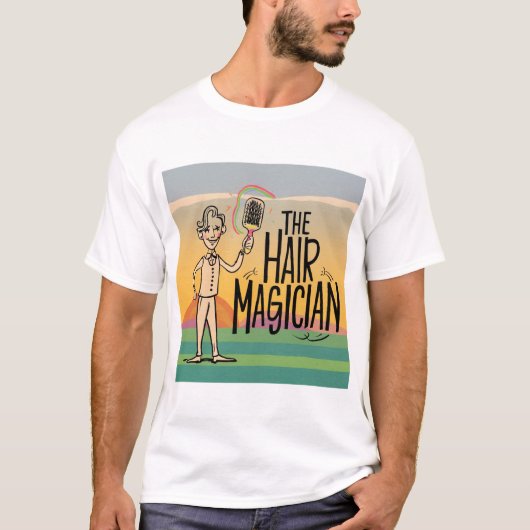 T-shirt Le magicien des cheveux (Devant)