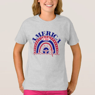 T-shirt Le magnifique arc-en-ciel américain