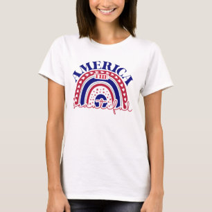 T-shirt Le magnifique arc-en-ciel américain