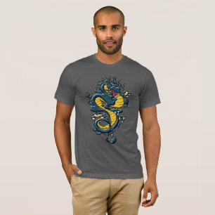 T-shirt Le majestueux dragon chinois libère le pouvoir myt