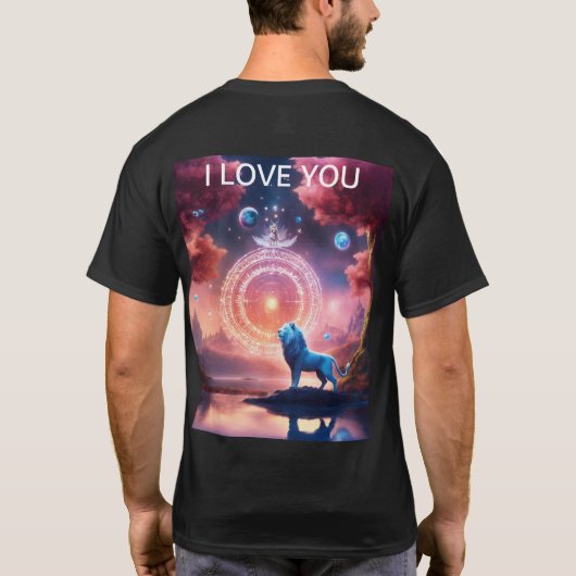 T-SHIRT LE MAJESTUEUX LION D'ANTLER (Dos)