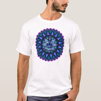 T-shirt Le mandala de Bouddha de lumière de soirée