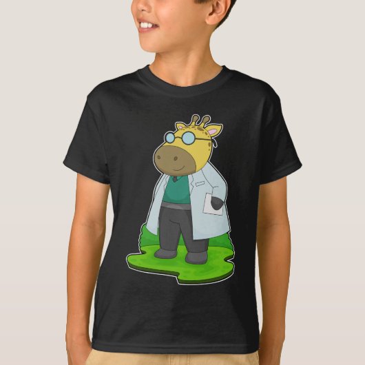 T-shirt Le manteau du docteur Giraffe (Devant)