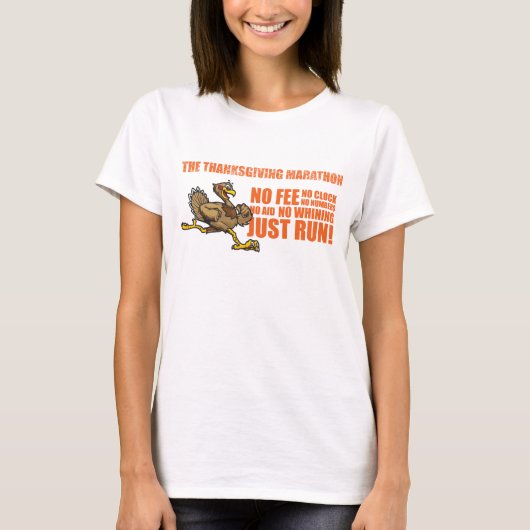 T-shirt Le marathon de thanksgiving (Devant)
